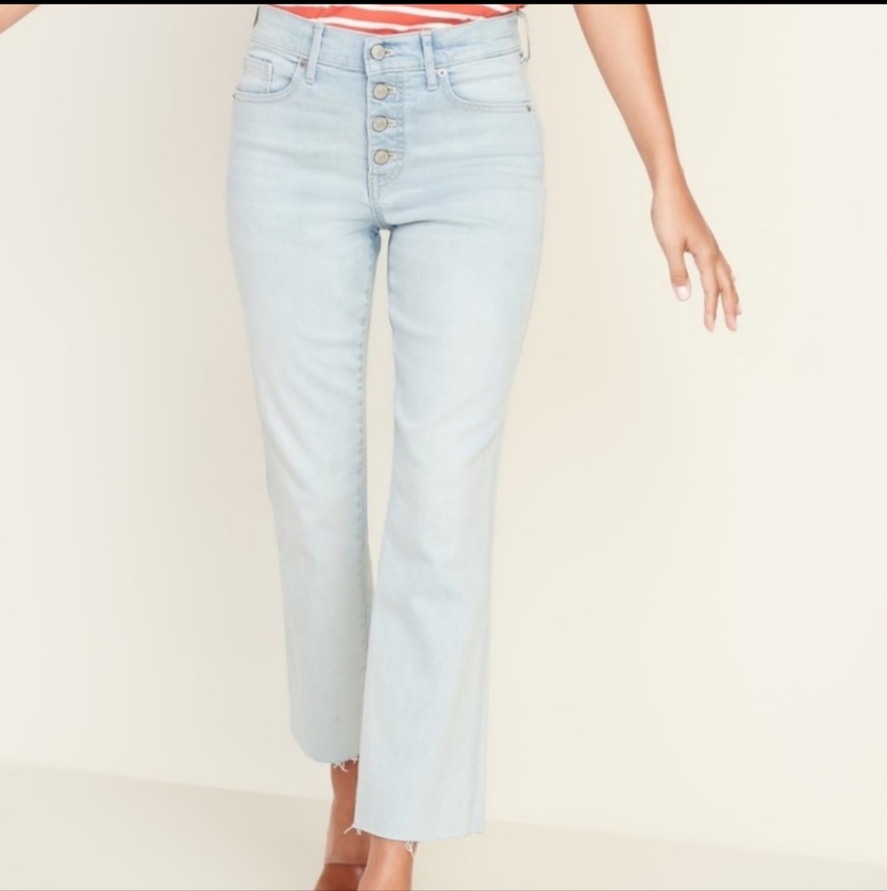NWOT Old Navy flare ankle high rise jeans